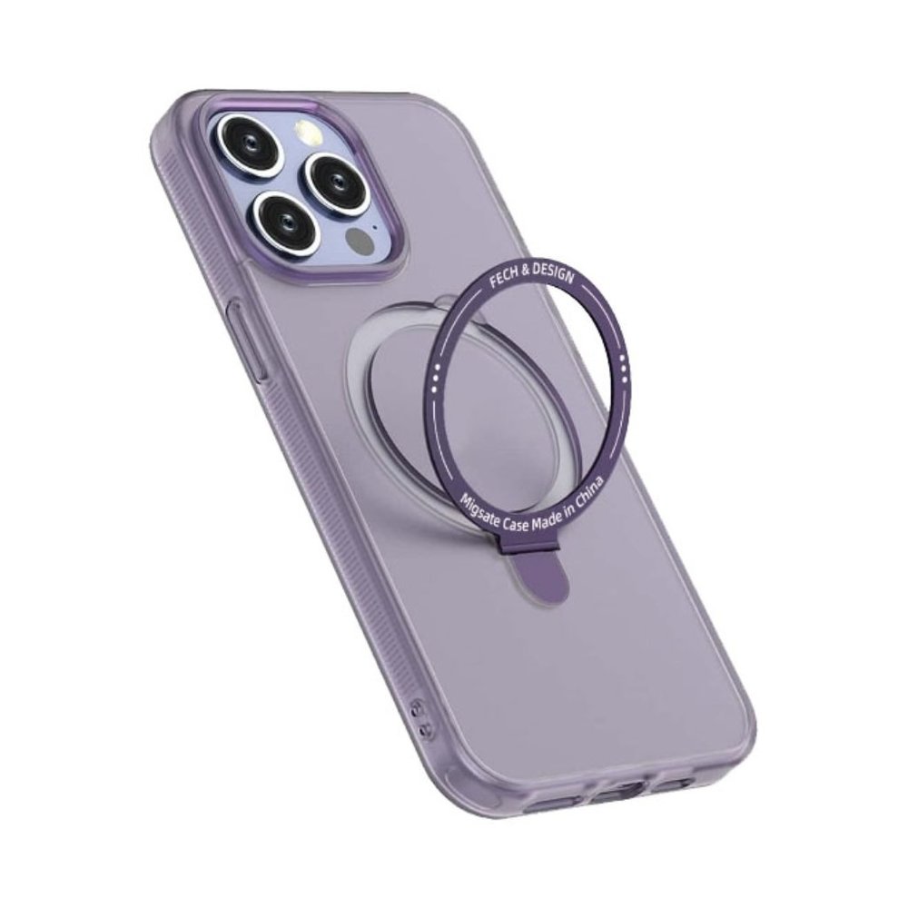 iPhone 15 Case Ring Stand Purple